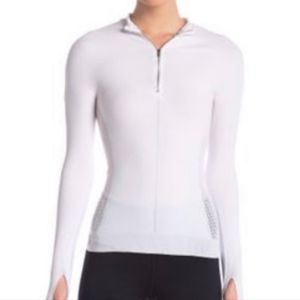 NWT MSRP $98 Free People Honeycomb Pullover in White Women's Size Large